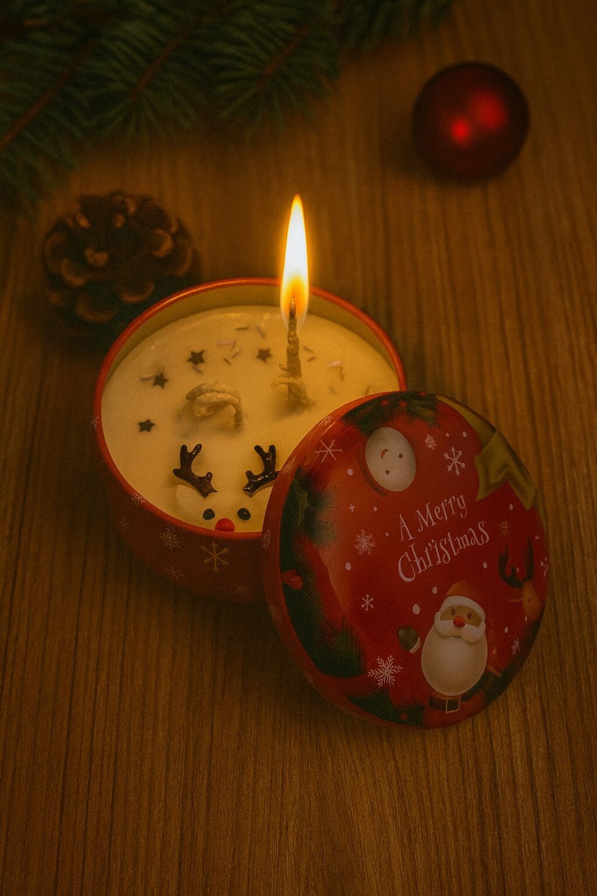 Vela Navideña en Lata - 2