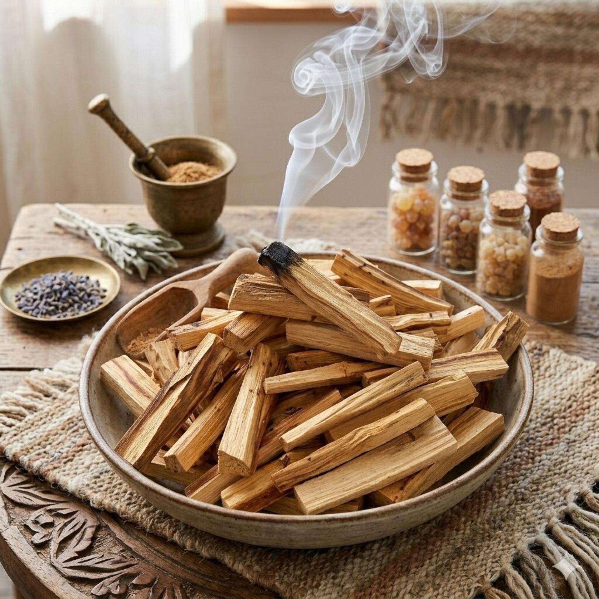 Palo Santo del Perú – Sticks Premium de Madera Sagrada 50g - 1