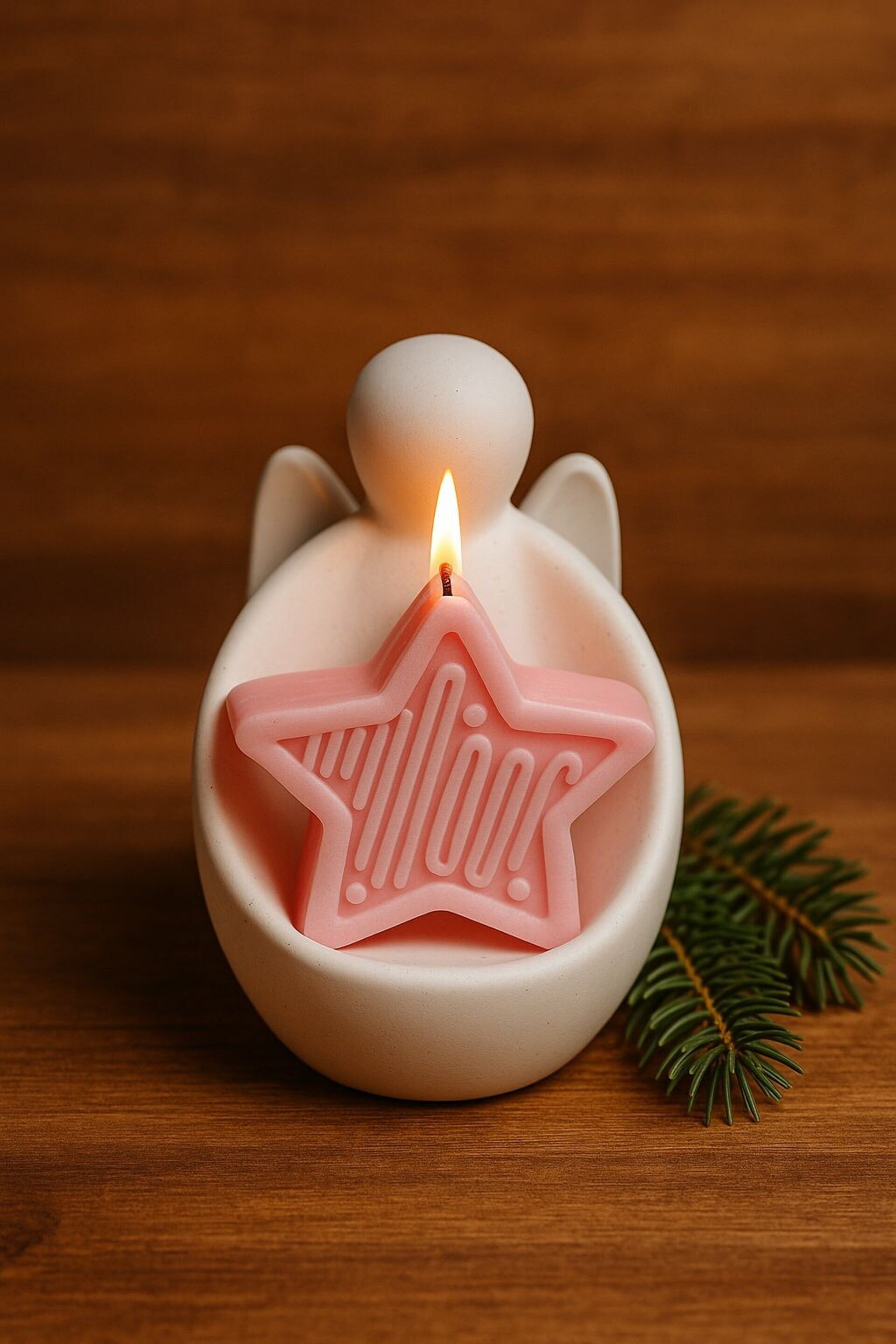 Vela Ángel con Estrella - 1