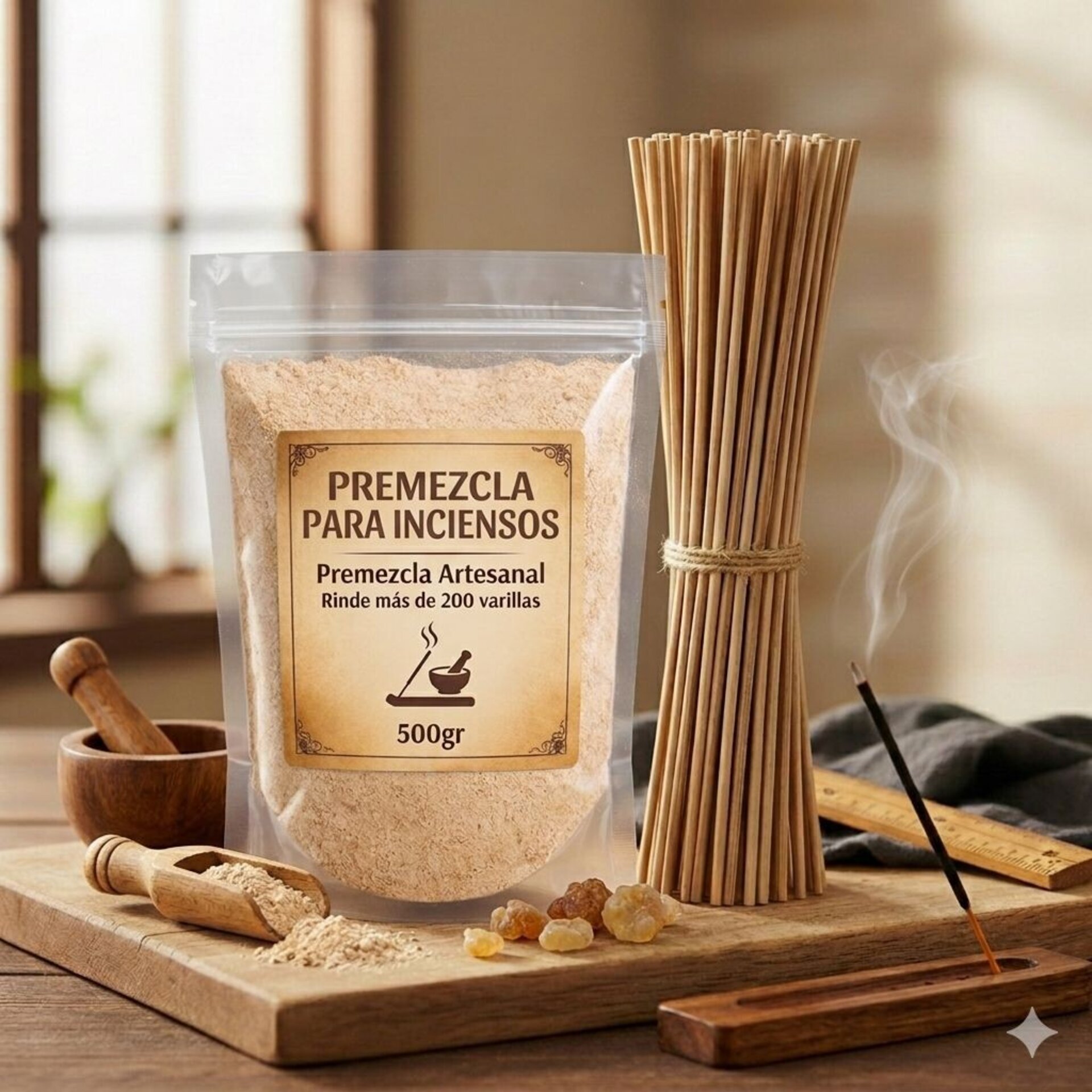 500g premezcla + 200 varillas - 1