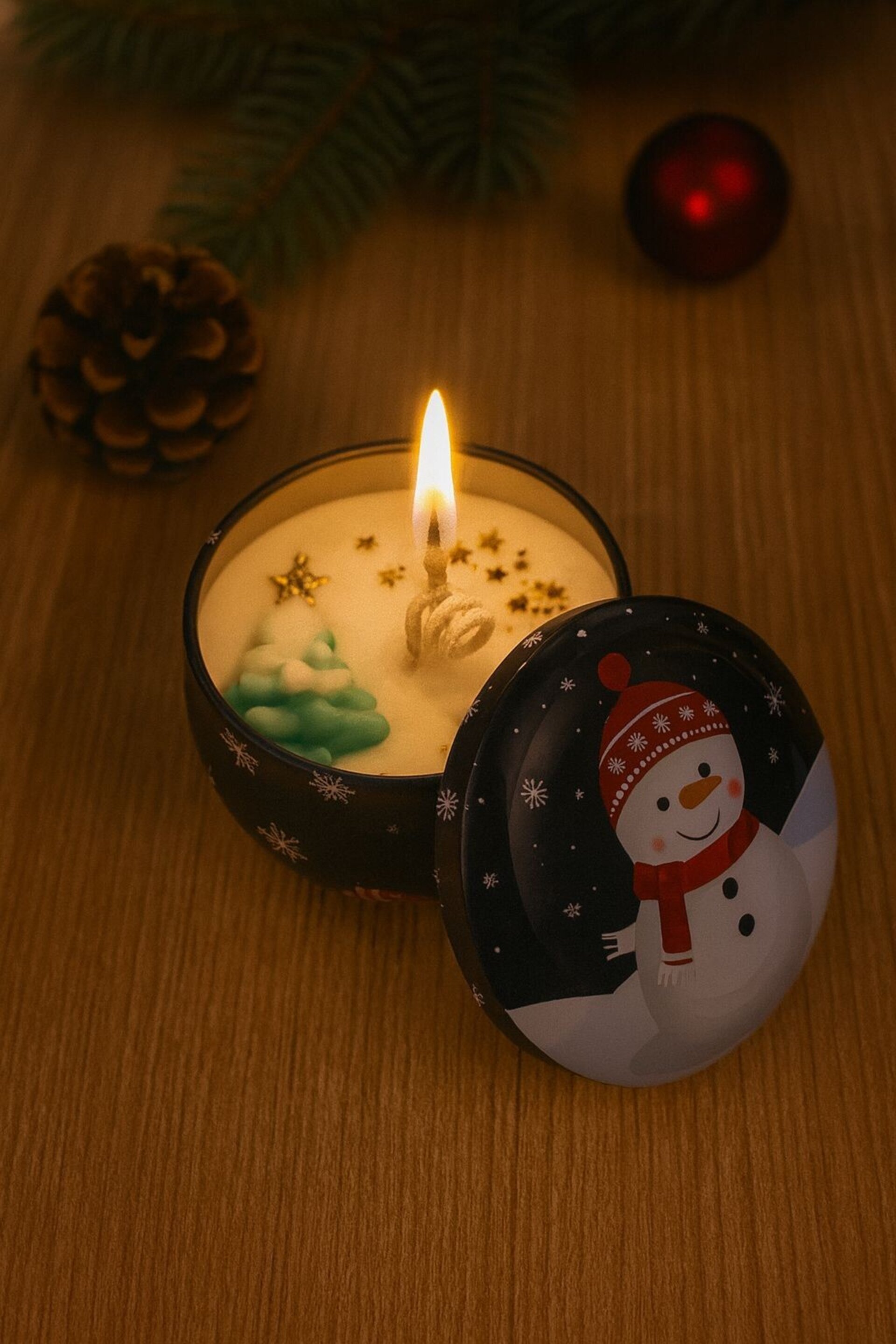 Vela Navideña en Lata - 4