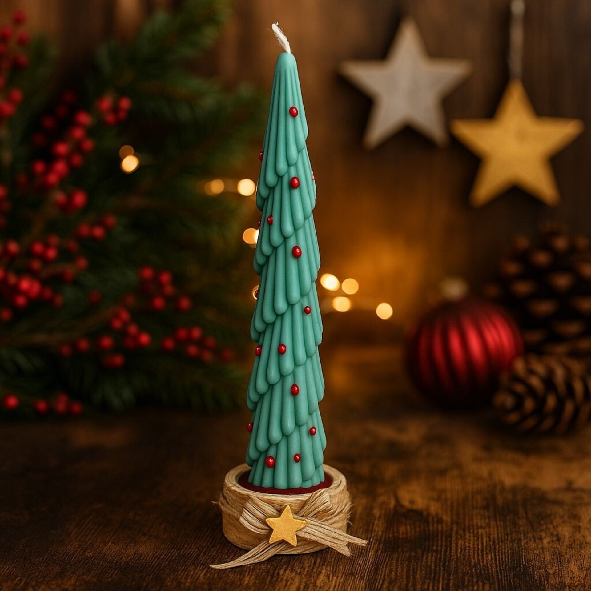 Vela Pino de Navidad Alto - 2