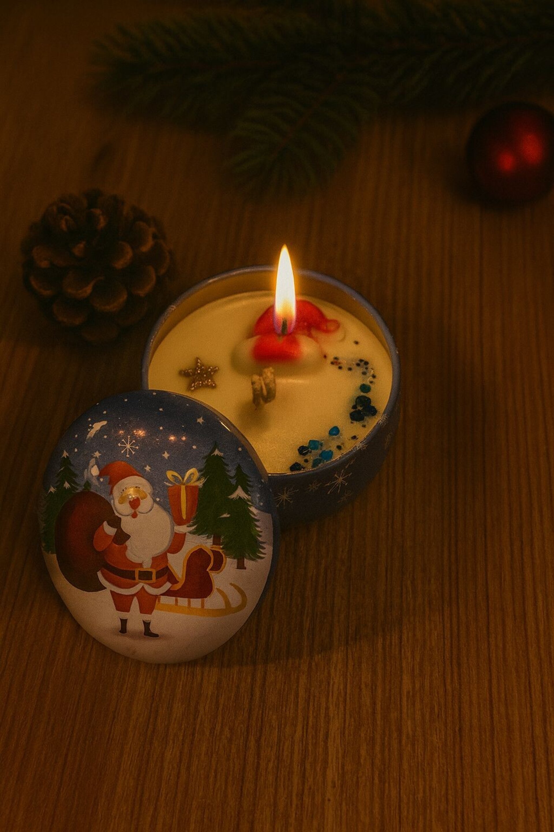 Vela Navideña en Lata - 3
